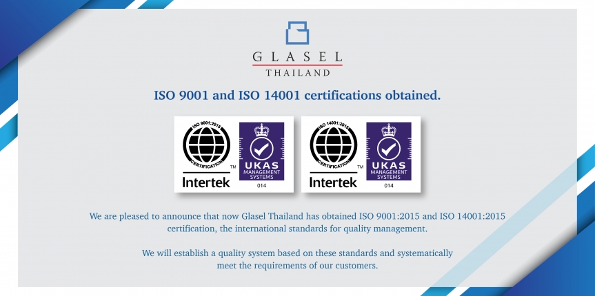 ISO 9001:2015 and ISO 14001:2015 certification obtained.